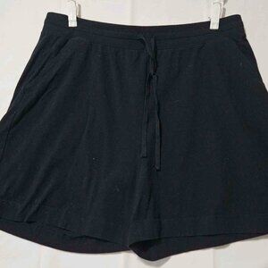 Karen Scott Sport - Women’s Black Cotton Lounge Shorts